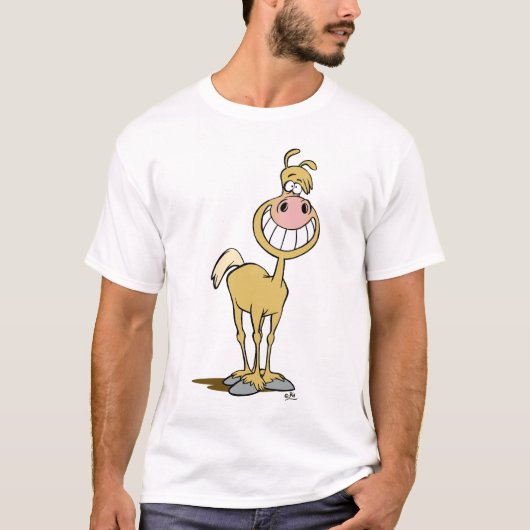 Glimlende cartoon T-shirt (Voorkant)
