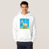 Glimlende Geiteerde Mannen hoodie (Voorkant volledig)