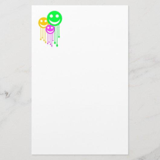 glimlende gezichten briefpapier (Voorkant)