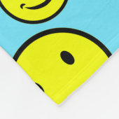 glimlende gezichten fleece deken (Hoek)