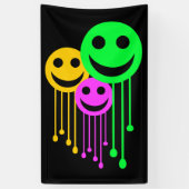 glimlende gezichten spandoek (Verticaal)