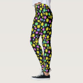 glimlende gezichten zwart leggings (Links)