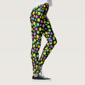glimlende gezichten zwart leggings (Rechts)