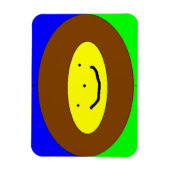 Glimlende gezichtsmagneet magneet (Verticaal)