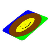 Glimlende gezichtsmagneet magneet (Linkerzijde)