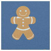 Glimlende gingerbroodman stof (Close Up)