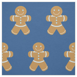 Glimlende gingerbroodman stof