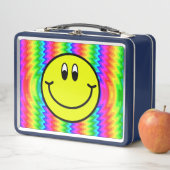 Glimlende kant Emoji Colorful Metal Lunch Box (In situ)