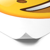 Glimlende kant - Emoji Poster (Hoek)