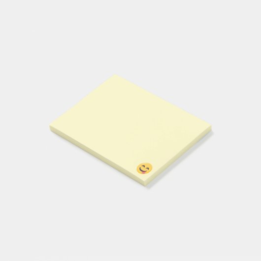 Glimlende kant met Tongue Emoji Post-it® Notes (Schuin)