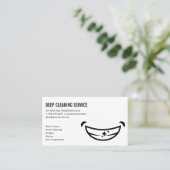 Glimlende kant visitekaartje (Staand voorkant)