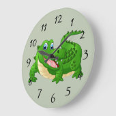 Glimlende krokodille Cartoon Grote Klok (Hoek)