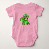 Glimlende krokodille Cartoon Romper (Achterkant)