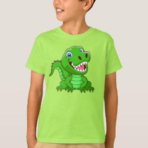 Glimlende krokodille Cartoon T-shirt
