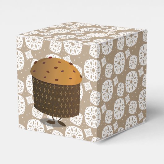 Glimlende Panettone Bedankdoosjes (Voorkant Zijde)