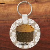 Glimlende Panettone Sleutelhanger (Voorkant)