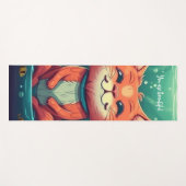 Glimlende rode kat Yoga Mat - Perfect Birthday Gif (Voorkant (horizontaal))