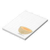 Glimlende witte grijze lijnen notitieblok (Linkerzijde)