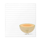 Glimlende witte grijze lijnen notitieblok (Voorkant)