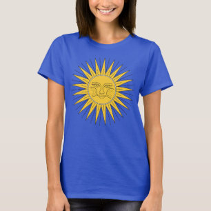 glimlende zon t-shirt