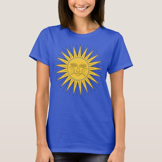  glimlende zon t-shirt (Voorkant)