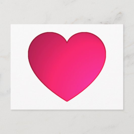 Glimmend Cherry Red Heart Briefkaart (Voorkant)