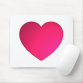 Glimmend Cherry Red Heart Muismat (Met muis)