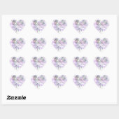 Glimmend diamanten hart sticker (Vel)
