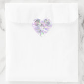 Glimmend diamanten hart sticker (Tas)