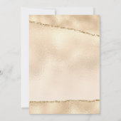 Glimmend Goud Glitter Glamoureus VIP Party Kaart (Achterkant)