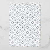 Glimmend grillig hand getekend citroen Vrijgezelle Folie Uitnodiging (Achterkant)