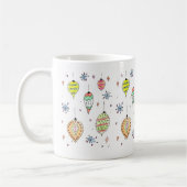 Glimmend! Kerst Ornamenten Koffie Mok (Links)