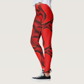 glimmend, liefde, hart, rood, valentijn, romantisc leggings (Links)