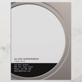 Glimmend Metallic  elke Tekst en Kleur Briefhoofd Sjabloon