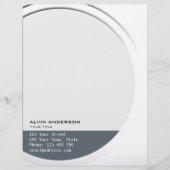 Glimmend Metallic  elke Tekst en Kleur Gepersonaliseerd Briefhoofd (Voorkant)