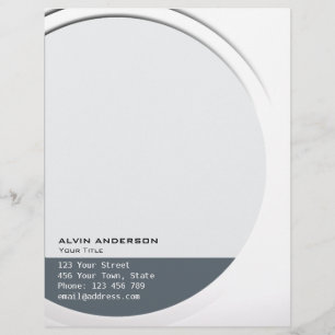 Glimmend Metallic elke Tekst en Kleur Gepersonaliseerd Briefhoofd