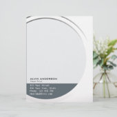 Glimmend Metallic  elke Tekst en Kleur Gepersonaliseerd Briefhoofd (Staand voorkant)