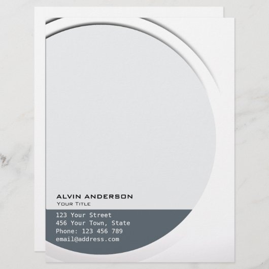 Glimmend Metallic  elke Tekst en Kleur Gepersonaliseerd Briefhoofd (Voorkant / Achterkant)