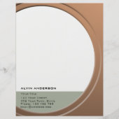 Glimmend Metallic  elke Tekst en Kleur Gepersonaliseerd Briefhoofd (Voorkant)