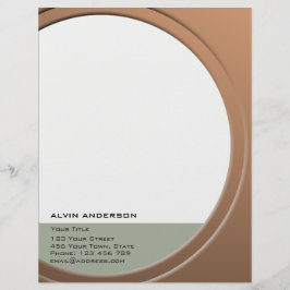 Glimmend Metallic  elke Tekst en Kleur Gepersonaliseerd Briefhoofd