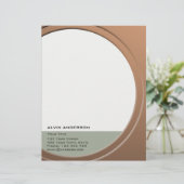 Glimmend Metallic  elke Tekst en Kleur Gepersonaliseerd Briefhoofd (Staand voorkant)