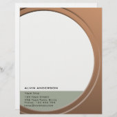 Glimmend Metallic  elke Tekst en Kleur Gepersonaliseerd Briefhoofd (Voorkant / Achterkant)