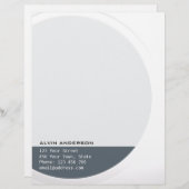 Glimmend Metallic  elke Tekst en Kleur Persoonlijk Briefhoofd (Voorkant / Achterkant)