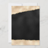 Glimmend zwart en goud Glitter Glamoureus VIP Part Kaart (Achterkant)