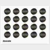 Glimmend Zwart Goud Glitter Body Scrub Labels (Vel)
