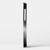 Glimmend zwart metallic print roestvrij staal look Case-Mate iPhone case (Achterkant / Links)