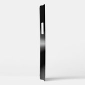 Glimmend zwart metallic print roestvrij staal look Case-Mate iPhone case (Achterkant / Rechts)