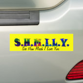 GLIMMENDE BUMPERSTICKER (Op auto)