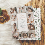 Glimmende Evergreen Memories | 10 Foto Kerstmis Folie Feestdagenkaart<br><div class="desc">Voeg wat glans toe aan je kerstkaarten met echte gouden, zilveren of rozen gouden folie! Deze klassieke en tijdloze metallic stijl is zeker om een ander niveau toe te voegen aan uw kaarten. Een elegante en tijdloze kerstvakantie folie kaart. Dit ontwerp toont een collage van 10 handgeselecteerde foto's, een combinatie...</div>