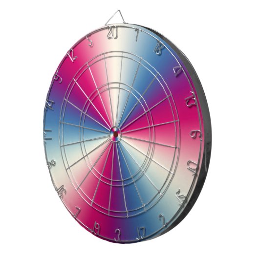 Glimmende metaaltextuur dartbord (Voorkant Rechts)